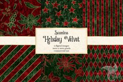 Holiday Velvet Digital Paper Product Image 1