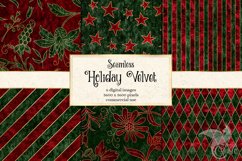 Holiday Velvet Digital Paper Product Image 1