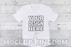 Unisex V-Neck Shirt Mockup, Bella Canvas Mockup Product Image 1