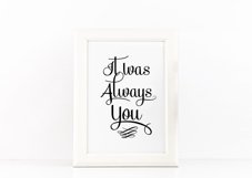 It Was Always You Poster to Print Inspirational Quote SVG Product Image 3