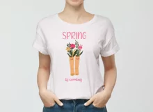 Spring is Coming quote Sublimation PNG, JPG, EPS, PDF Product Image 3
