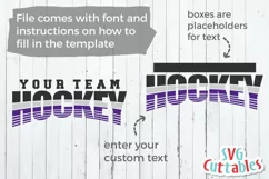 Hockey SVG | Hockey Template 004 | Shirt Design Product Image 2