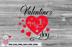 My First Valentines Day, Cutting files Cricut Product Image 3
