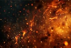 Warm, glowing abstract background with sparkling bokeh and d Product Image 1