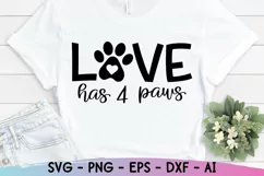 Love Has 4 Paws Svg - Dog Mom Svg - Fur Mama Svg Product Image 3