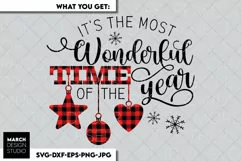 Merry Christmas svg, Wonderful Christmas svg, Xmas svg Product Image 2