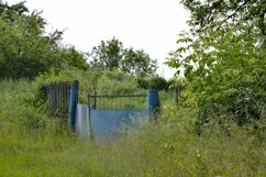 SET beautiful old gate from abandoned house in village Product Image 3