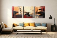 Modern living room with abstract wall art Product Image 1