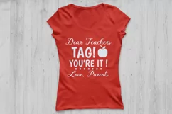 Dear Teachers Tag You're it svg, Teacher svg, Teacher Tags. Product Image 2