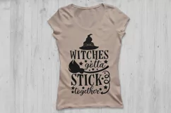 Witches Gotta Stick Together Svg, Halloween Svg, Witch Svg. Product Image 2