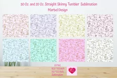 Marble Skinny Tumbler Sublimation. 30 Oz And 20 Oz Tumbler Product Image 3