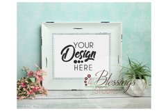 White Frame Mockup Empty Frame Shabby Frame 8x10 PNG &amp; Jpeg Product Image 1