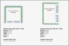 Good Times Picture Frames - 4 x 4 and 5 x 7 Hoops Product Image 3