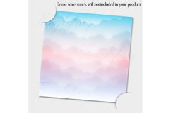 18 fairy ombre magical unicorn cloud digital papers Product Image 6