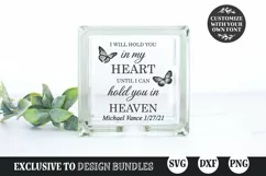 I Will Hold You In My Heart SVG, Memorial SVG Product Image 1