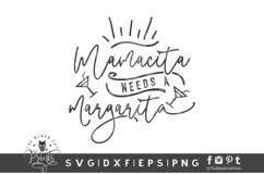 Mamacita Needs A Margarita SVG | Funny Cinco De Mayo SVG Product Image 1