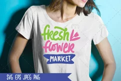 Fresh flower market. Spring SVG. Farm house sign. Product Image 1