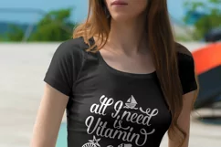 All I need is vitamin Sea SVG PNG EPS DXF Product Image 4