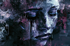 Sad Girl Painting Background Wallpaper Product Image 1