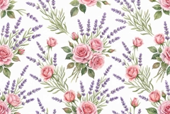 Watercolor seamless repeat pattern Mother's Day Product Image 1
