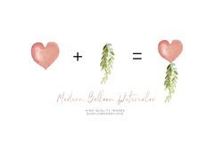 TERRACOTA Balloon watercolor clipart, Boho Floral balloon Product Image 2