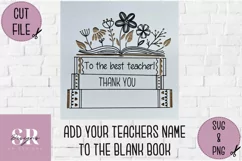 Thank you teacher card | Paper cutting | teacher card SVG Product Image 4
