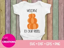 Welcome To Our Patch|Fall Quote SVG|SVG DXF PNG EPS Product Image 2
