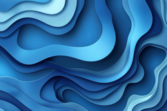 3D Blue Abstract Wave Pattern Background Wallpaper Product Image 1
