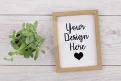 Styled Frame Mockup, Wood Frame Mockup, Styled Stock Photo Product Image 1