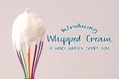 Web Font Whipped Cream - A Hand-Written Script Font Product Image 1