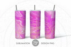Pink glitter, tumbler sublimation, 20 oz tumbler Product Image 5