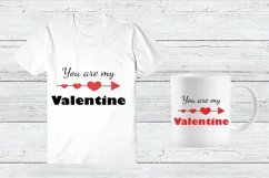Valentines day quote svg, love quotes You are my valentine Product Image 3
