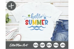 Hello summer SVG, Summer SVG, Summer Sign svg, Vacation Product Image 1