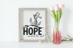 Hope Anchors the Soul SVG Cut Files | Anchor SVG Product Image 2