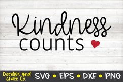 Kindness Counts SVG - SVG - EPS - PNG - DXF Product Image 2