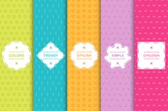 Simple colorful seamless patterns Product Image 1