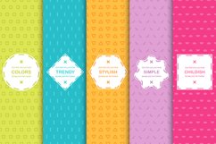 Simple colorful seamless patterns Product Image 1