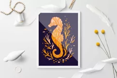 3D paper cut | Sea Horse Layered Paper Cut | Sea papercut Product Image 2