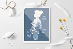 Pregnant woman 3d cricut| Pregnant woman Layered pape rcut Product Image 2