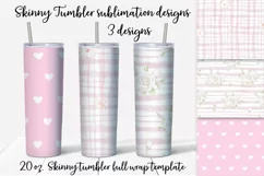 It's a girl Skinny tumbler wrap design Product Image 1