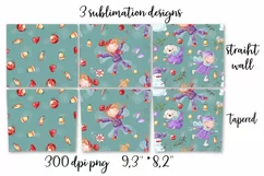 Winter cute Girl Skinny tumbler wrap design Product Image 4