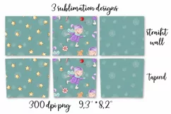 Winter cute Girl Skinny tumbler wrap design Product Image 6