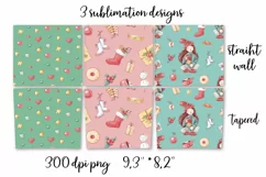 Christmas Cute Girls Skinny tumbler wrap design Product Image 2