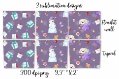 Winter cute Girl Skinny tumbler wrap design Product Image 6