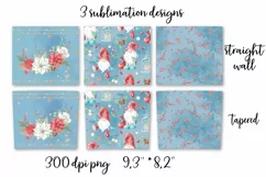 Christmas sublimation design. Skinny tumbler wrap design. Product Image 2