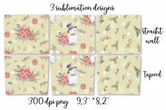 Christmas Holly Jolly Skinny tumbler wrap design Product Image 6