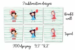 Cute Girl Skinny tumbler wrap design Product Image 3