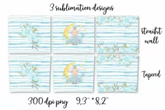 Moon flowers and princess Skinny tumbler wrap design Product Image 6