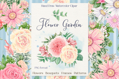 Watercolor Flowers clipart big set Product Image 1