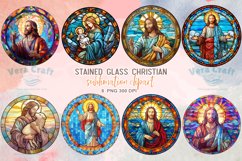 Stained Glass Christian Sublimation Clipart Product Image 1